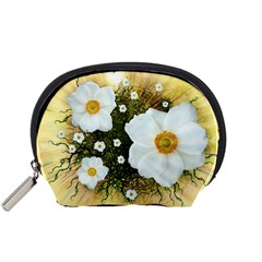 Summer Anemone Sylvestris Accessory Pouches (small)  by Nexatart