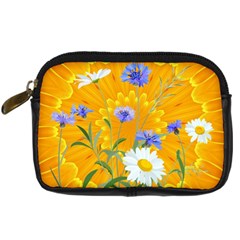 Flowers Daisy Floral Yellow Blue Digital Camera Cases by Nexatart