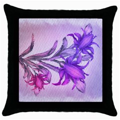 Flowers Flower Purple Flower Throw Pillow Case (black) by Nexatart