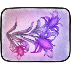 Flowers Flower Purple Flower Fleece Blanket (mini) by Nexatart