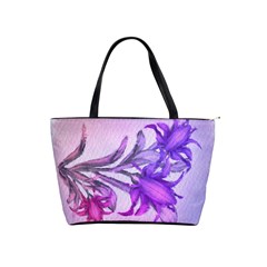 Flowers Flower Purple Flower Shoulder Handbags by Nexatart