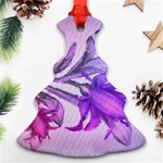 Flowers Flower Purple Flower Ornament (Christmas Tree)  Front