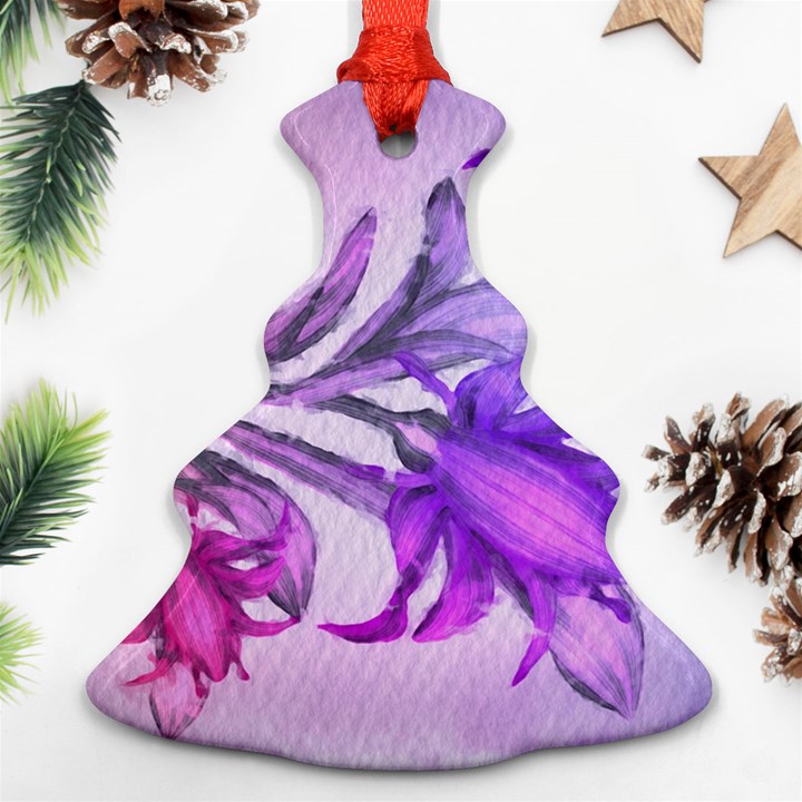 Flowers Flower Purple Flower Ornament (Christmas Tree) 