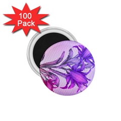 Flowers Flower Purple Flower 1 75  Magnets (100 Pack)  by Nexatart