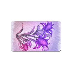 Flowers Flower Purple Flower Magnet (name Card) by Nexatart