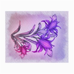 Flowers Flower Purple Flower Small Glasses Cloth (2-side) by Nexatart