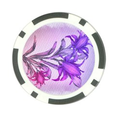 Flowers Flower Purple Flower Poker Chip Card Guard (10 Pack)