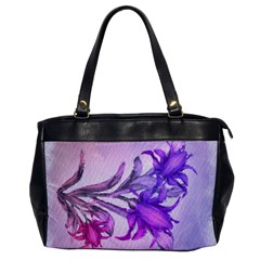 Flowers Flower Purple Flower Office Handbags by Nexatart