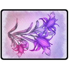 Flowers Flower Purple Flower Fleece Blanket (large)  by Nexatart