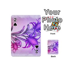 Flowers Flower Purple Flower Playing Cards 54 (mini) 