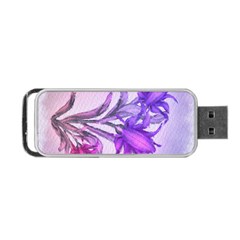 Flowers Flower Purple Flower Portable Usb Flash (two Sides) by Nexatart