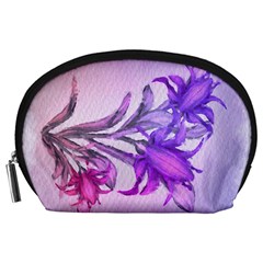 Flowers Flower Purple Flower Accessory Pouches (large) 