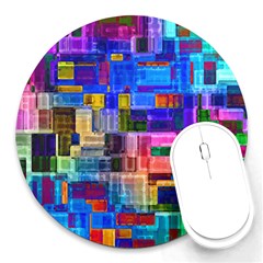 Background Art Abstract Watercolor Round Mousepads by Nexatart