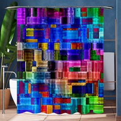 Background Art Abstract Watercolor Shower Curtain 60  X 72  (medium)  by Nexatart