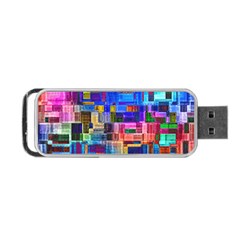 Background Art Abstract Watercolor Portable Usb Flash (two Sides) by Nexatart