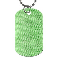 Knittedwoolcolour2 Dog Tag (two Sides) by snowwhitegirl