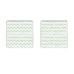 Wavy Linear Seamless Pattern Design  Cufflinks (square) by dflcprints