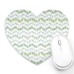 Wavy Linear Seamless Pattern Design  Heart Mousepads by dflcprints