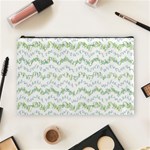 Wavy Linear Seamless Pattern Design  Cosmetic Bag (Large)  Front