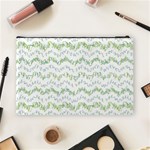 Wavy Linear Seamless Pattern Design  Cosmetic Bag (Large)  Back