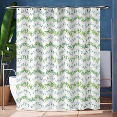 Wavy Linear Seamless Pattern Design  Shower Curtain 60  X 72  (medium)  by dflcprints