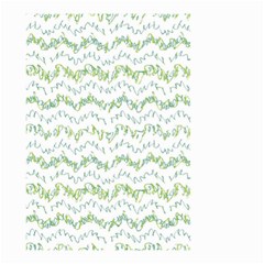 Wavy Linear Seamless Pattern Design  Small Garden Flag (two Sides) by dflcprints