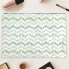 Wavy Linear Seamless Pattern Design  Cosmetic Bag (xxl)  by dflcprints