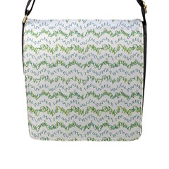 Wavy Linear Seamless Pattern Design  Flap Messenger Bag (l)  by dflcprints