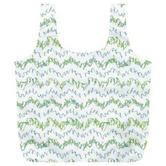 Wavy Linear Seamless Pattern Design  Full Print Recycle Bags (l)  by dflcprints