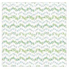 Wavy Linear Seamless Pattern Design  Large Satin Scarf (square) by dflcprints