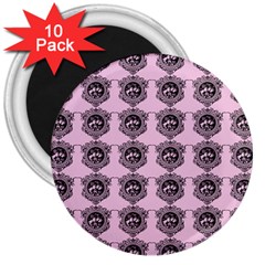 Three Women Pink 3  Magnets (10 Pack) 