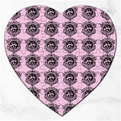 Three Women Pink Jigsaw Puzzle (heart)