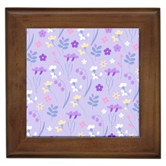 violet,lavender,cute,floral,pink,purple,pattern,girly,modern,trendy Framed Tiles