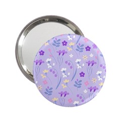 Violet,lavender,cute,floral,pink,purple,pattern,girly,modern,trendy 2 25  Handbag Mirrors by NouveauDesign