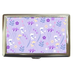 Violet,lavender,cute,floral,pink,purple,pattern,girly,modern,trendy Cigarette Money Cases by NouveauDesign