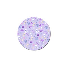 Violet,lavender,cute,floral,pink,purple,pattern,girly,modern,trendy Golf Ball Marker by NouveauDesign