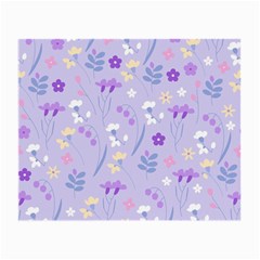 violet,lavender,cute,floral,pink,purple,pattern,girly,modern,trendy Small Glasses Cloth