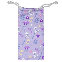 violet,lavender,cute,floral,pink,purple,pattern,girly,modern,trendy Jewelry Bag