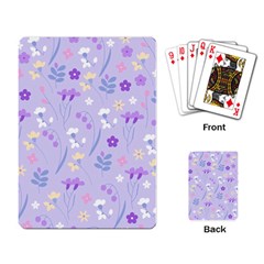 violet,lavender,cute,floral,pink,purple,pattern,girly,modern,trendy Playing Card