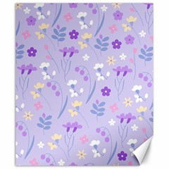 violet,lavender,cute,floral,pink,purple,pattern,girly,modern,trendy Canvas 20  x 24  