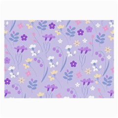 violet,lavender,cute,floral,pink,purple,pattern,girly,modern,trendy Large Glasses Cloth