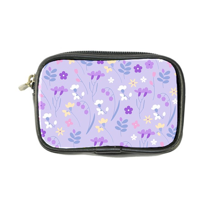 violet,lavender,cute,floral,pink,purple,pattern,girly,modern,trendy Coin Purse