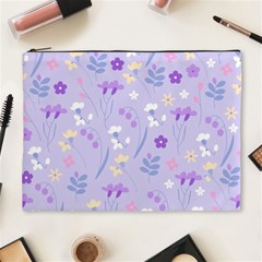 Violet,lavender,cute,floral,pink,purple,pattern,girly,modern,trendy Cosmetic Bag (xl) by NouveauDesign