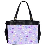 violet,lavender,cute,floral,pink,purple,pattern,girly,modern,trendy Office Handbags (2 Sides)  Back