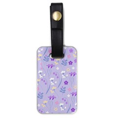 violet,lavender,cute,floral,pink,purple,pattern,girly,modern,trendy Luggage Tags (One Side) 