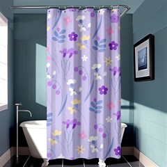 violet,lavender,cute,floral,pink,purple,pattern,girly,modern,trendy Shower Curtain 36  x 72  (Stall) 