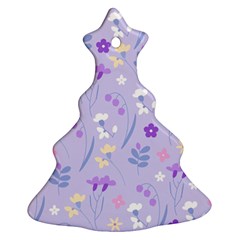 violet,lavender,cute,floral,pink,purple,pattern,girly,modern,trendy Ornament (Christmas Tree) 