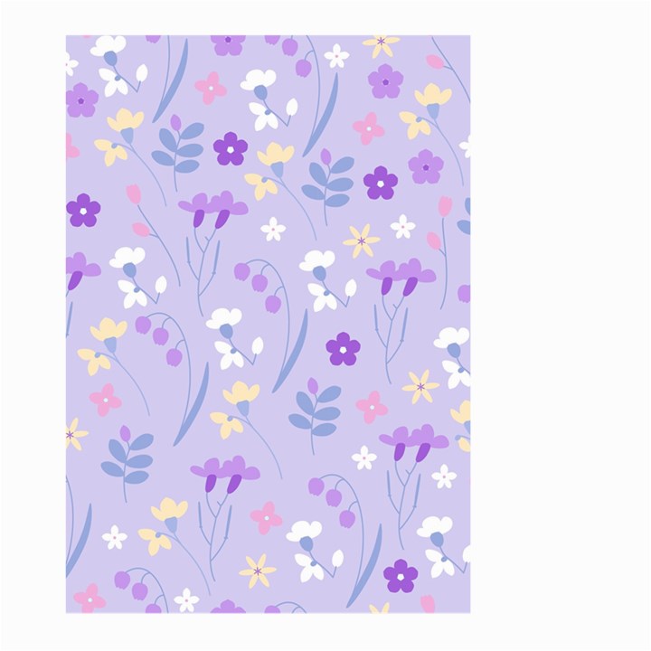 violet,lavender,cute,floral,pink,purple,pattern,girly,modern,trendy Large Garden Flag (Two Sides)