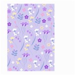 violet,lavender,cute,floral,pink,purple,pattern,girly,modern,trendy Large Garden Flag (Two Sides) Back