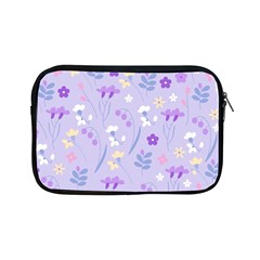 Violet,lavender,cute,floral,pink,purple,pattern,girly,modern,trendy Apple Ipad Mini Zipper Cases by NouveauDesign